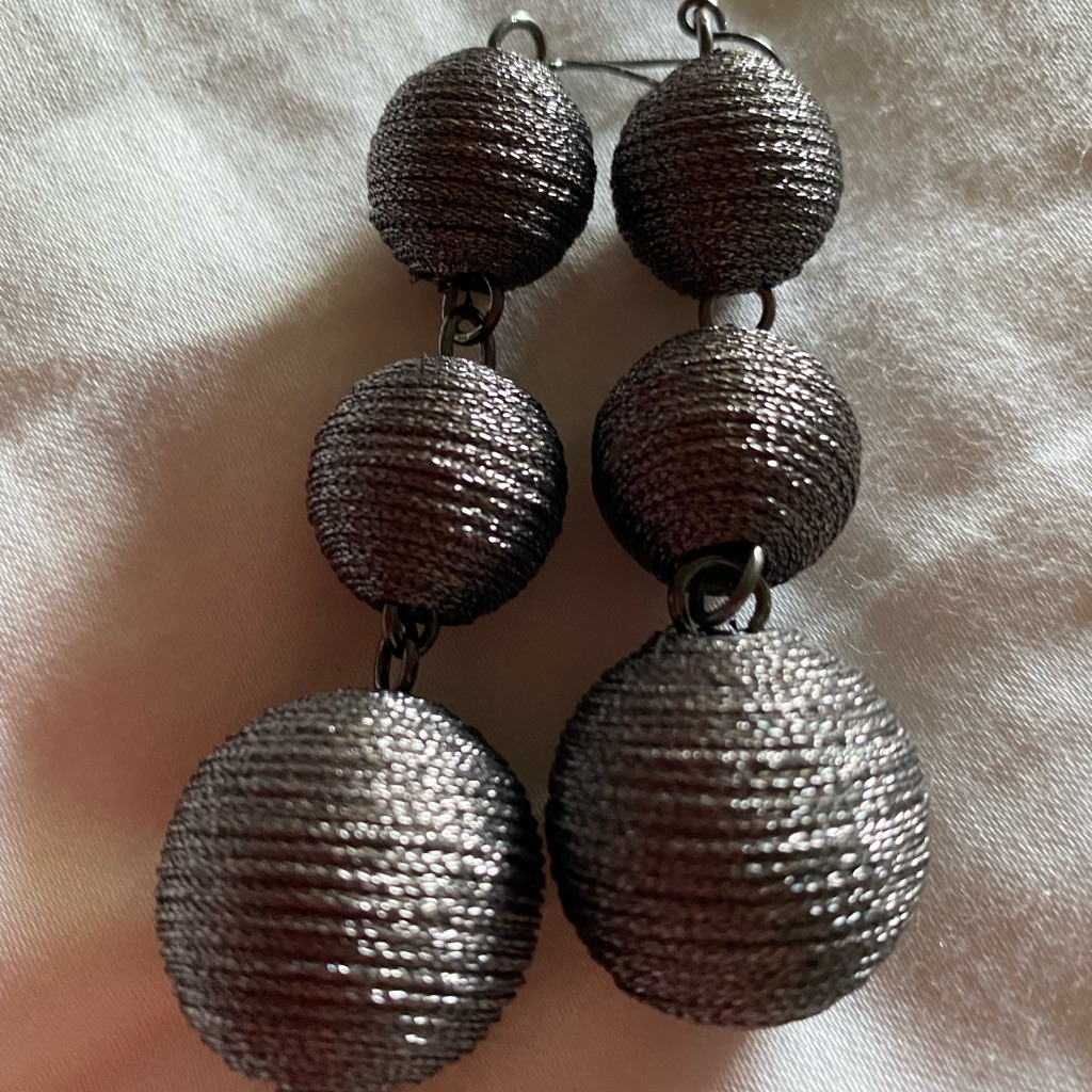 Gray Drop Earring